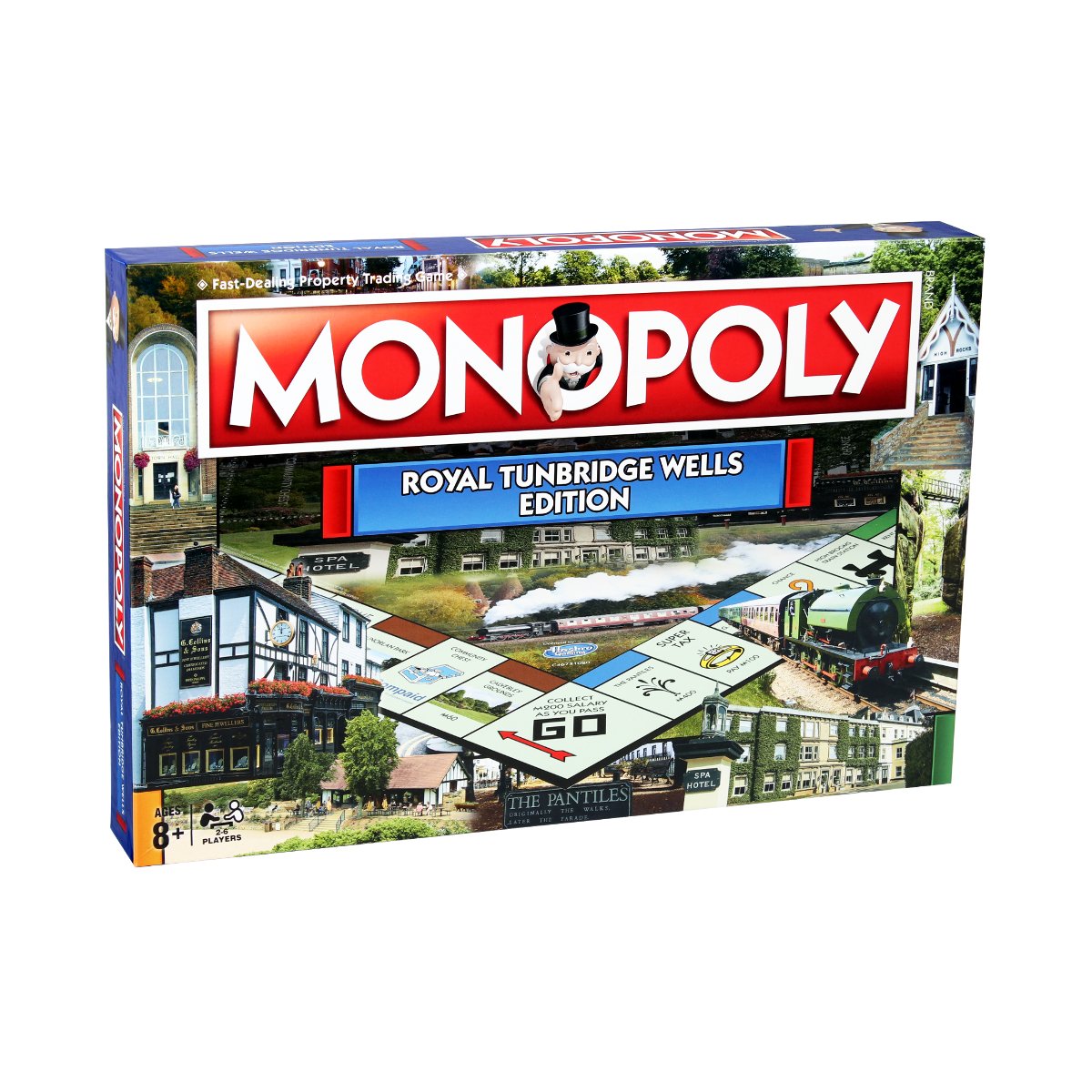 Winning MovesRoyal Tunbridge Wells Monopoly Board Game, Advance to Tunbridge Wells Museum, G. Collins and Sons and Tunbridge Wells F.C. and trade your way to success, great gift for ages 8 plus