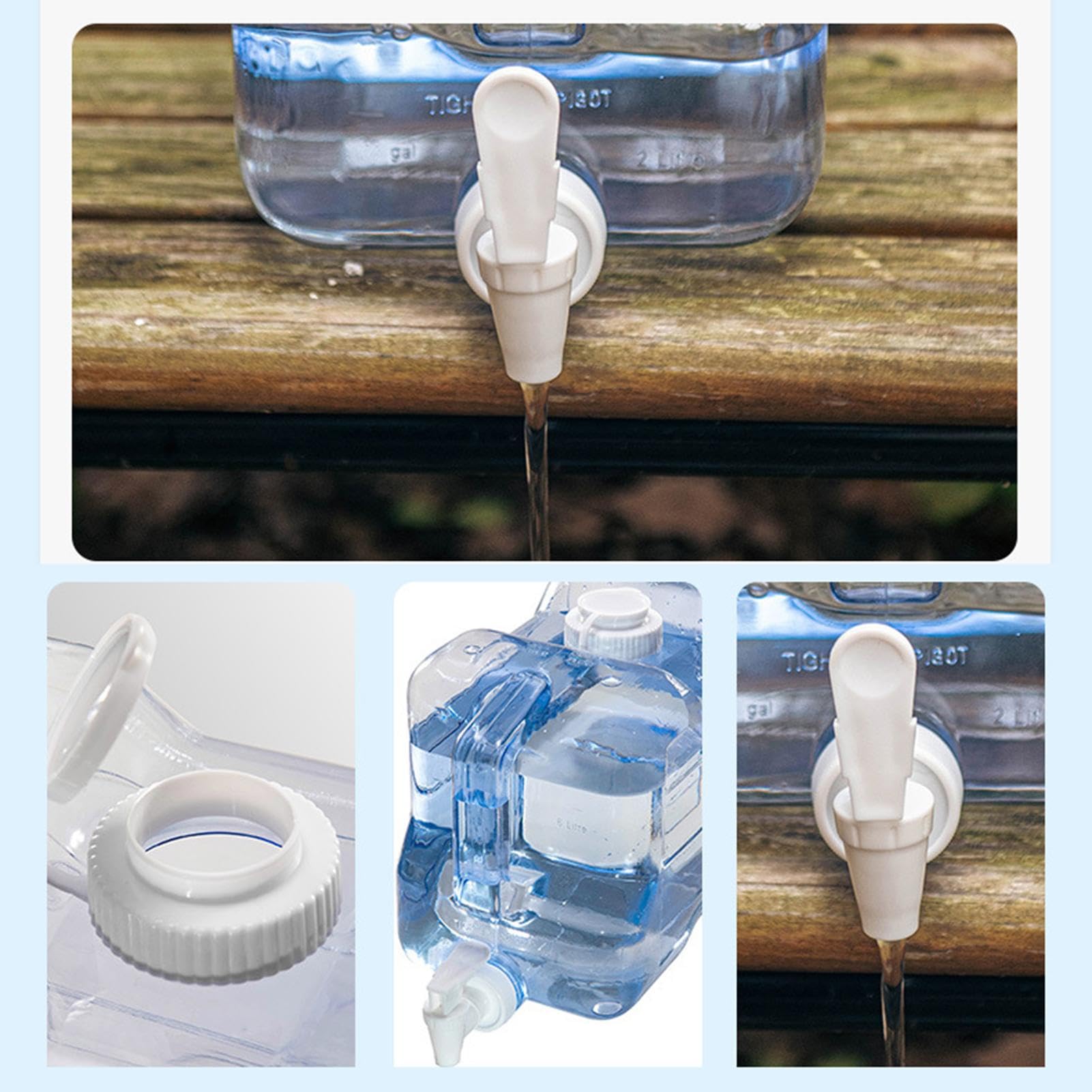 RÉCIPIENT D'EAU PLIANT de seau pliable pour le camping, le jardinage