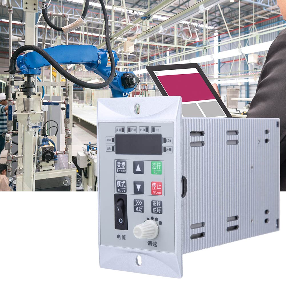 aqxreight Convertidor de Frecuencia Regulador de Motor de Entrada y Salida Monofásico 200 W HAJ220‑E02KW para Operar Protección Convertidor de Frecuencia Control de Motor Variadores de Monofásicos