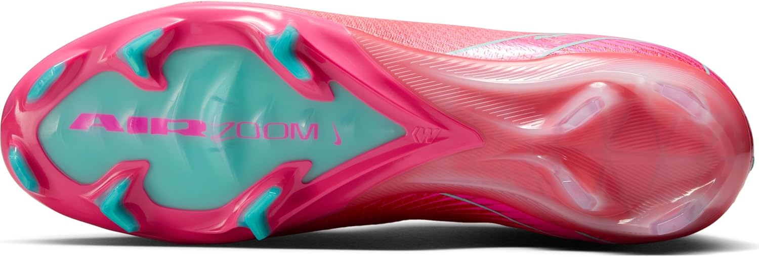 Nike Mercurial Superfly 10 Elite FG High-Top Soccer Cleats (FQ1454-800, Ember Glow/Aurora Green) Size 9 - Image 4