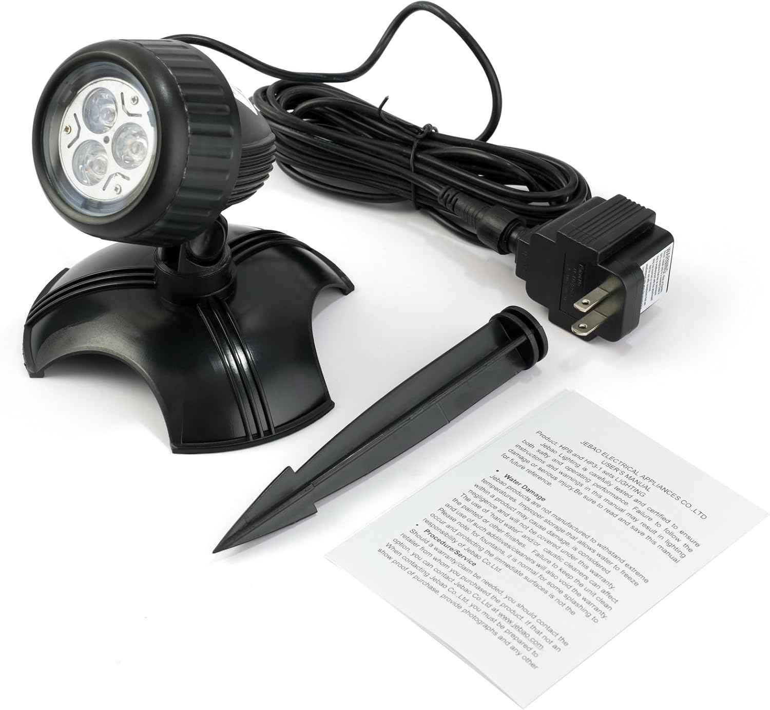 Jebao HP3-1 Submersible LED Spot Light, 3w, Warm White