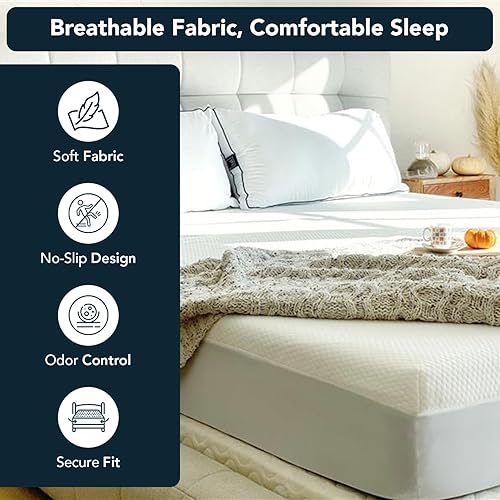 Miniatura 5 de Lull - Protector de colchón, impermeable, resistente a las manchas e hipoalergénico