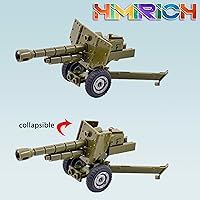 Vista 3 de Paquete de armas HIMIRICH, conjunto de bloques de construcción de juguetes militares, modelo para figuras de soldados, kit de equipo y accesorios