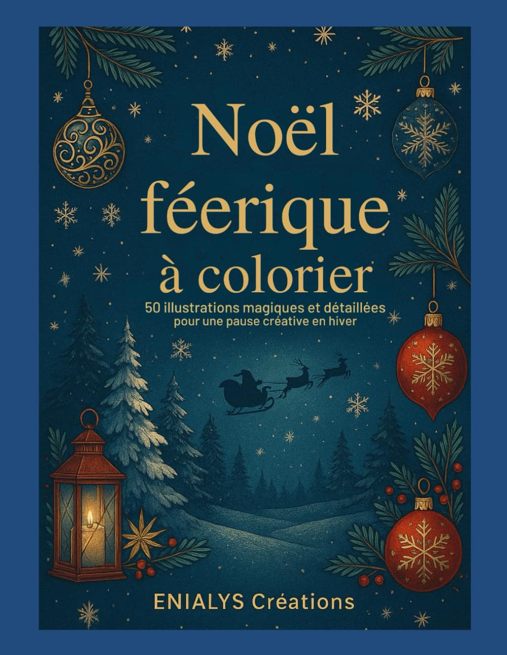 NOEL FEERIQUE A COLORIER: 50 illustrations magiques et détaillées pour une pause créative en hiver