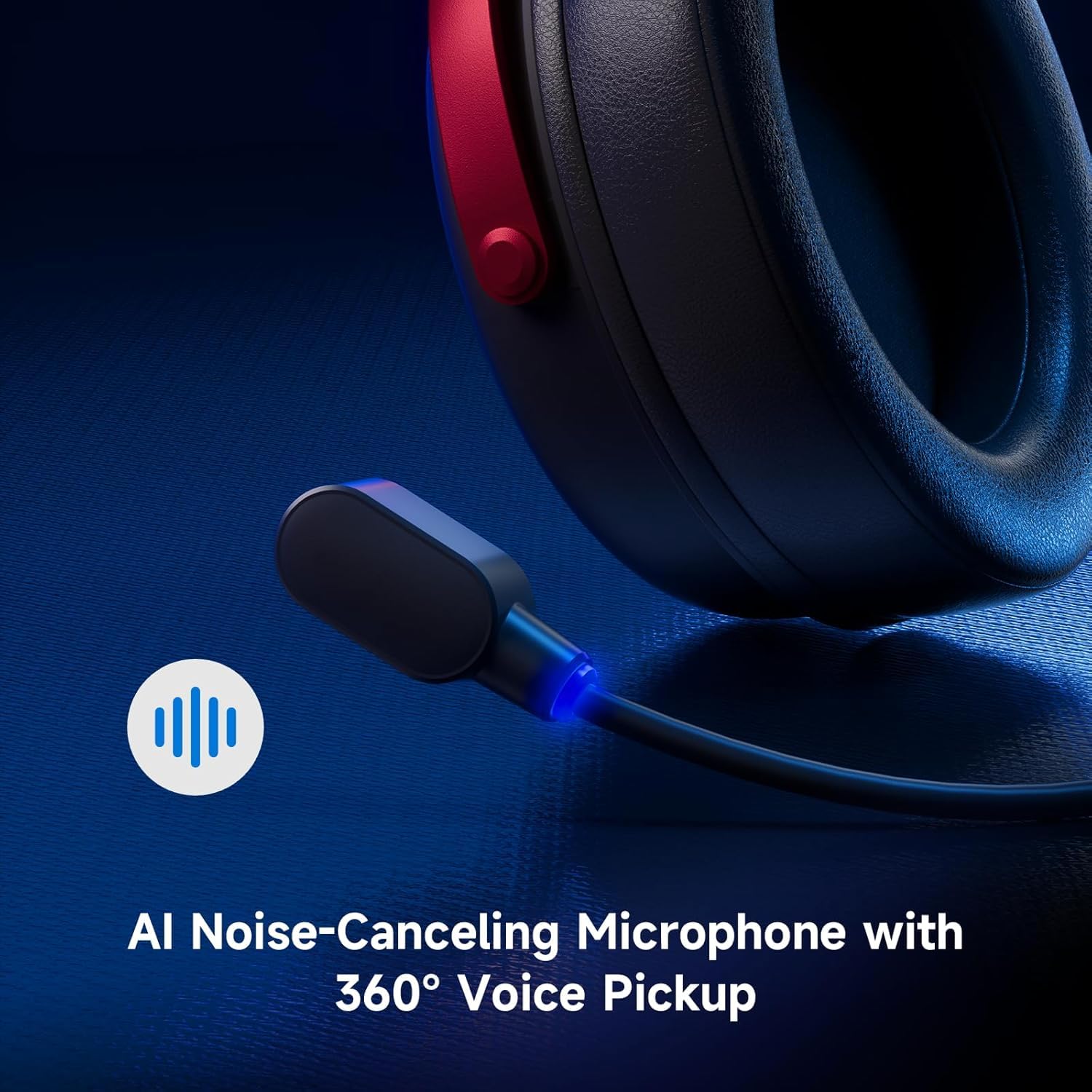 MCHOSE V9 Pro Nero Rosso 7.1 Surround Wireless Gaming Headset (HW-V9-4)