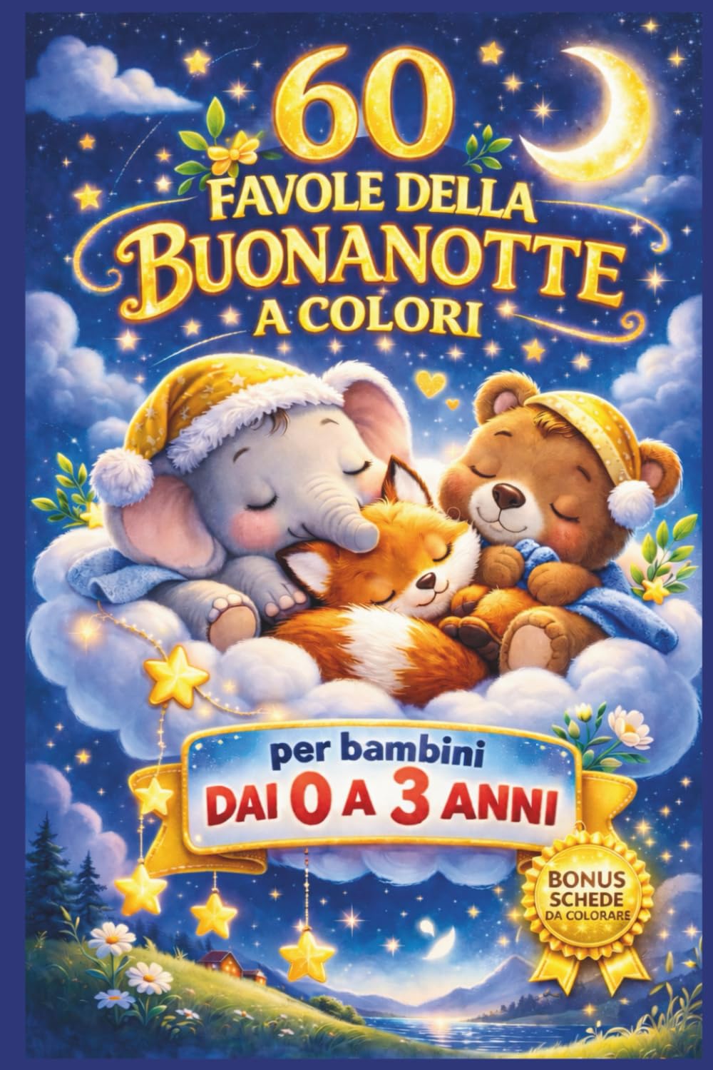 60 FAVOLE DELLA BUONANOTTE A COLORI: PER BAMBINI DA 0 A 3 ANNI