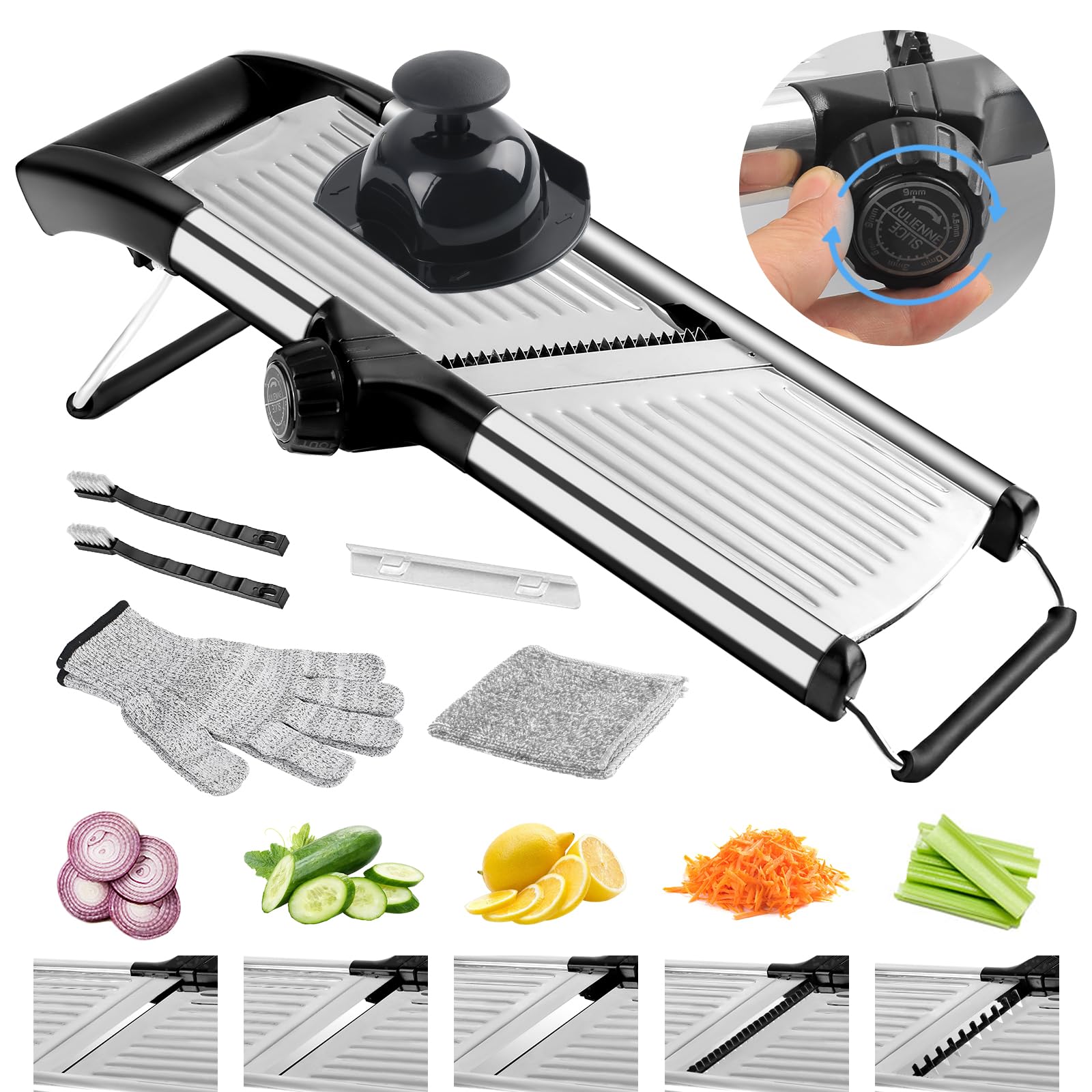 NIOSAVM Commercial Mandoline Slicer