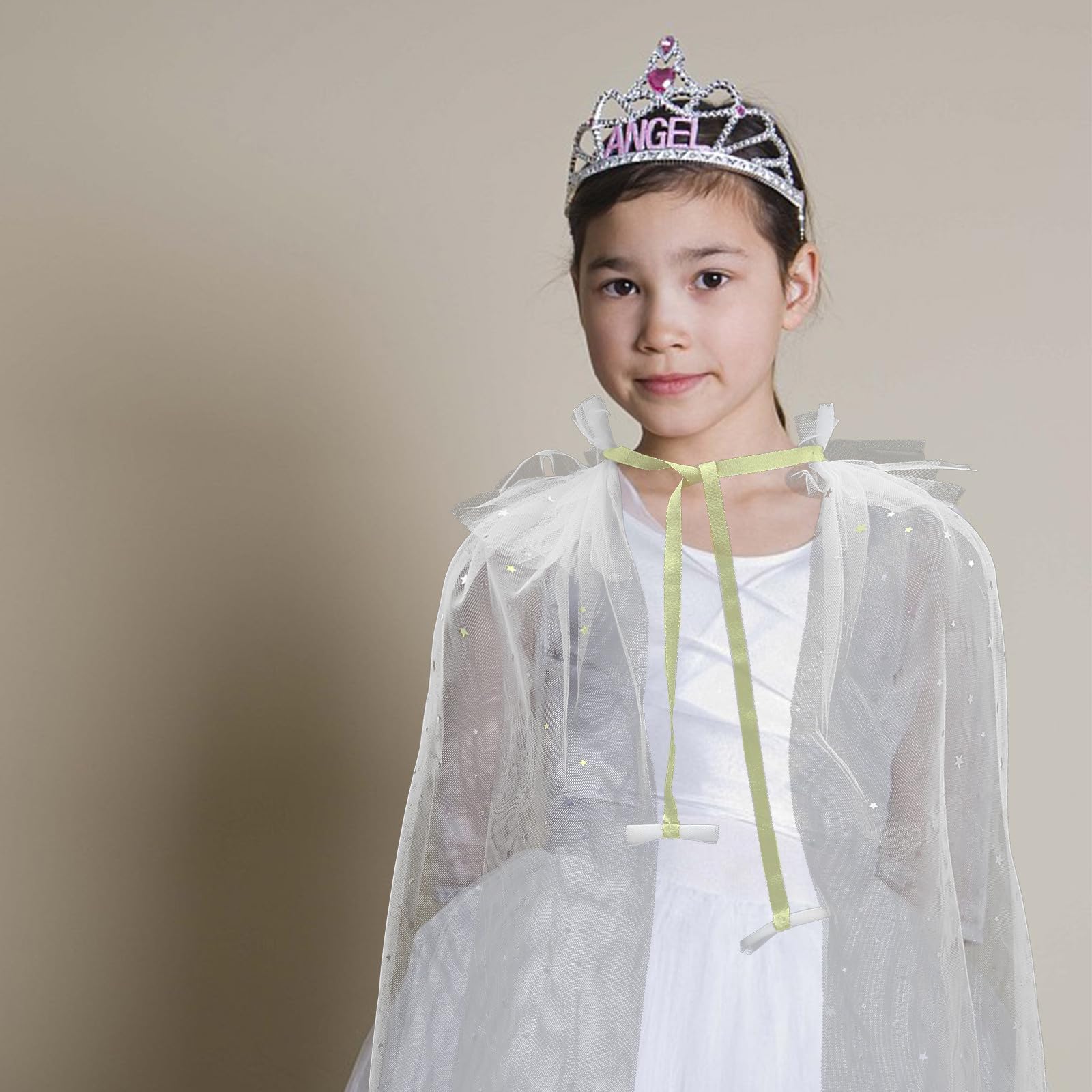Uonlytech 1pieza Color Claro para Disfraz Infantil de Gasa Ligera y Transpirable para Fiesta y Cosplay para Niña Princesa Halloween y Navidad
