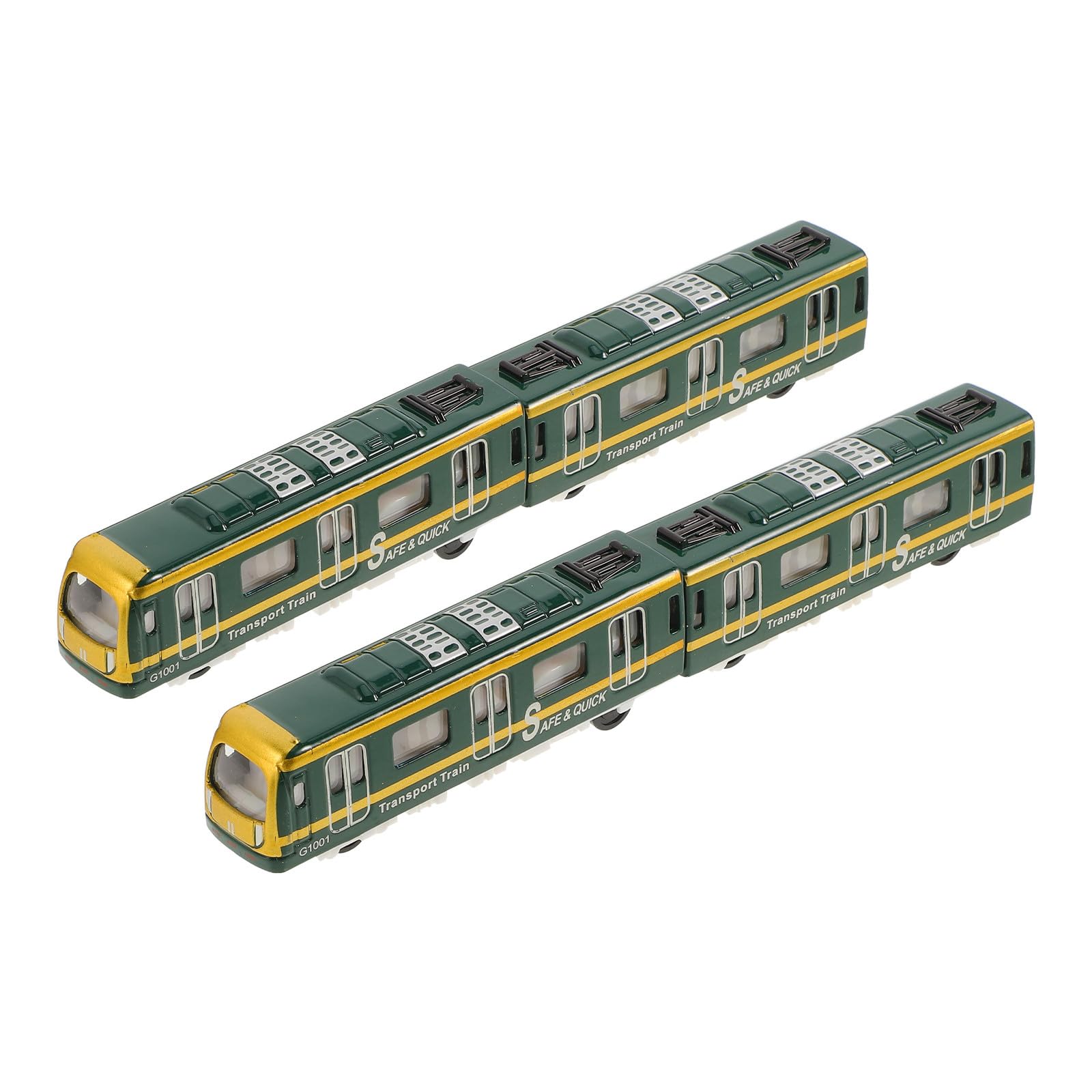 OSALADI Zestaw zabawek metra Alloy z czterema wagonami, metalowy model