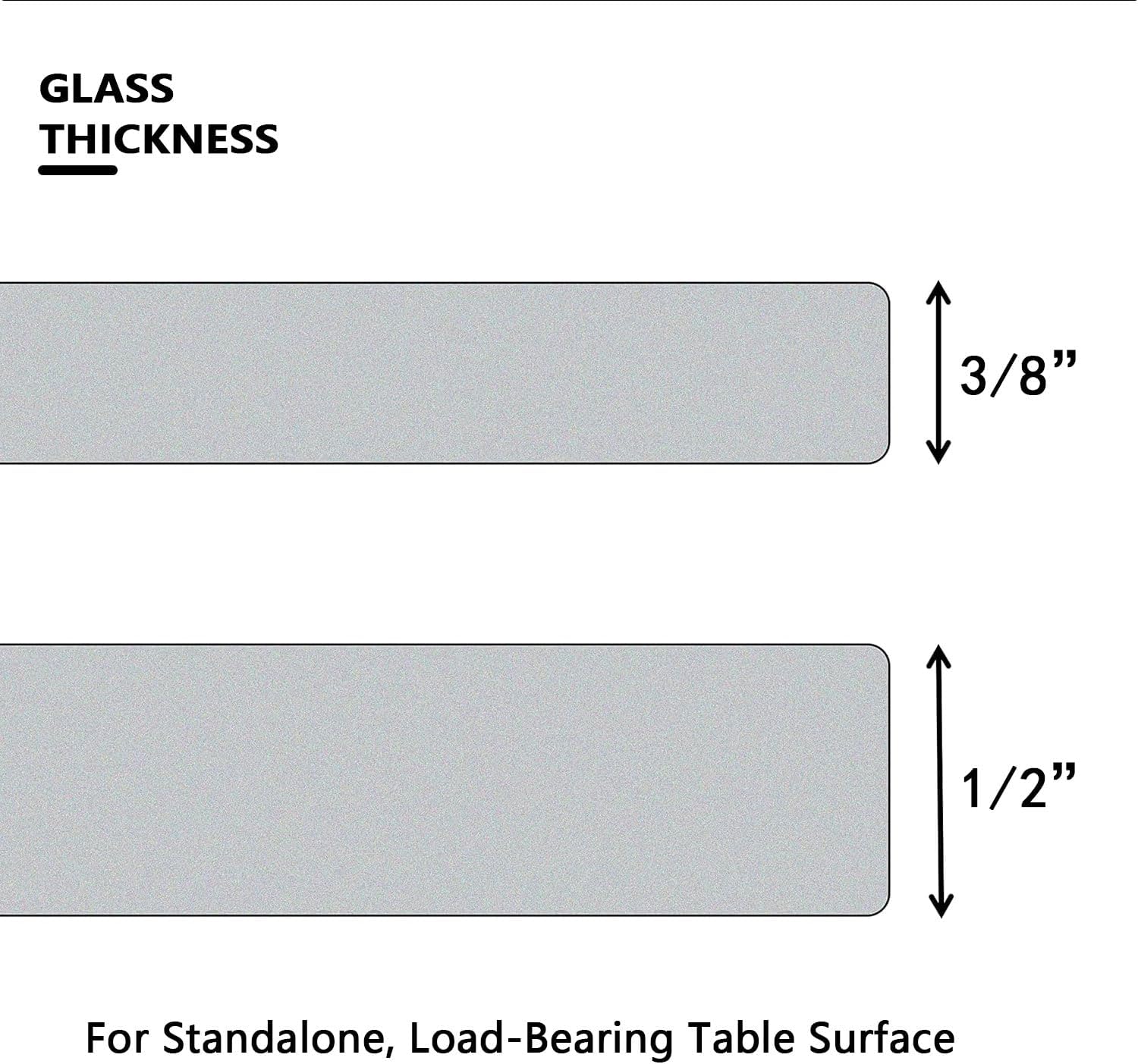 36" Round Tempered Glass Table Top - 3/8" Thick Beveled Edge Tempered Shelf Paneles