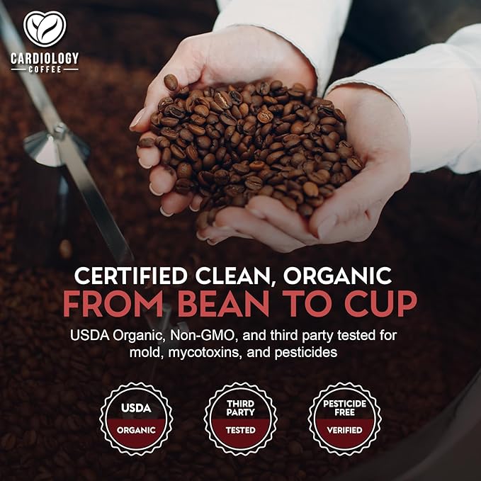 Cardiology Coffee Café en Grano Orgánico 340g Tostado miniatura 5