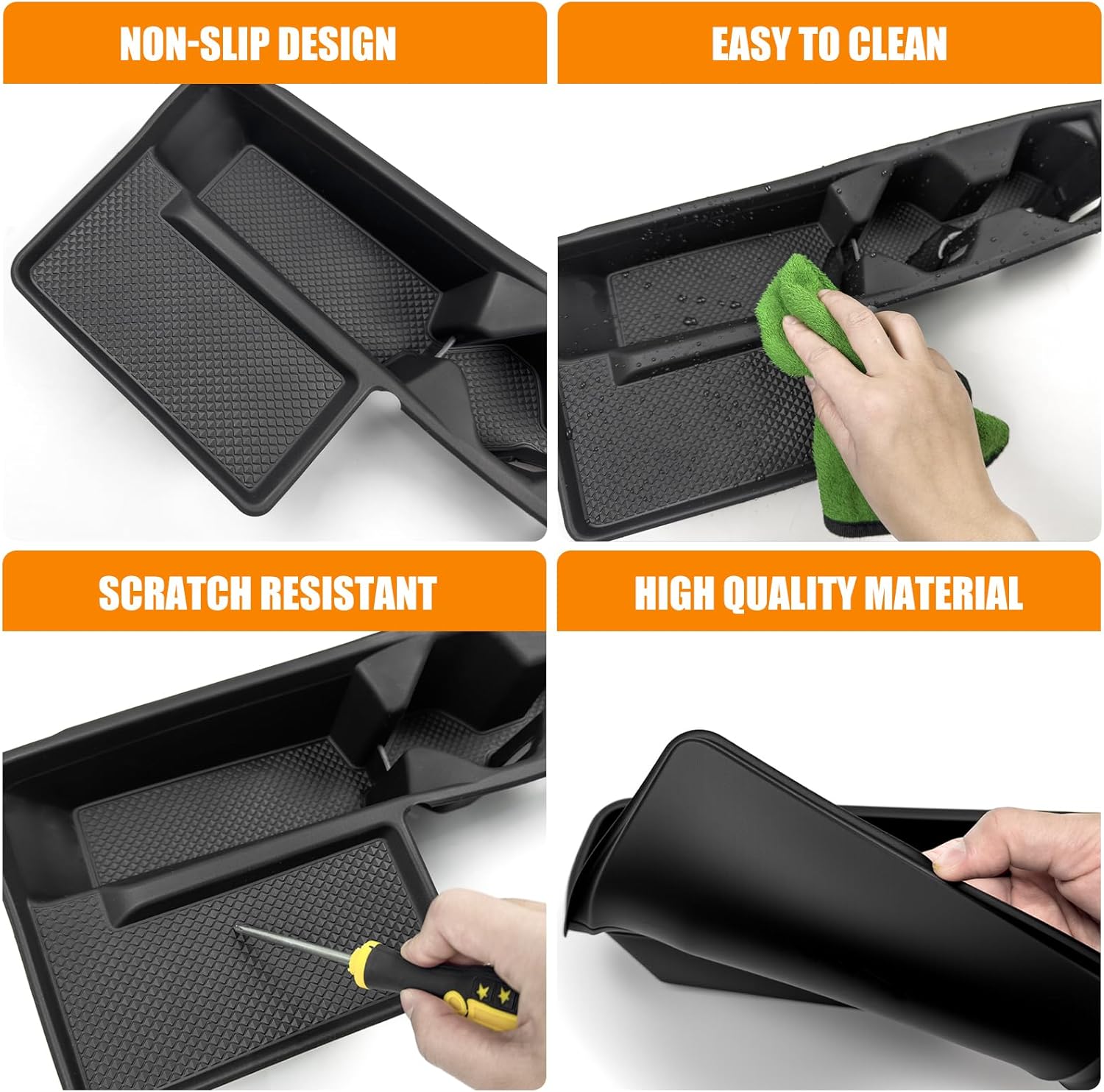Center Console Cup Holder Compatible with 2025-2026 Toyota Camry Wireless Charging Pad Liner Insert Drink Holder Cupholder Coast Wireless Charging Mat for 2025 Camry Accessories(for camry 25+)