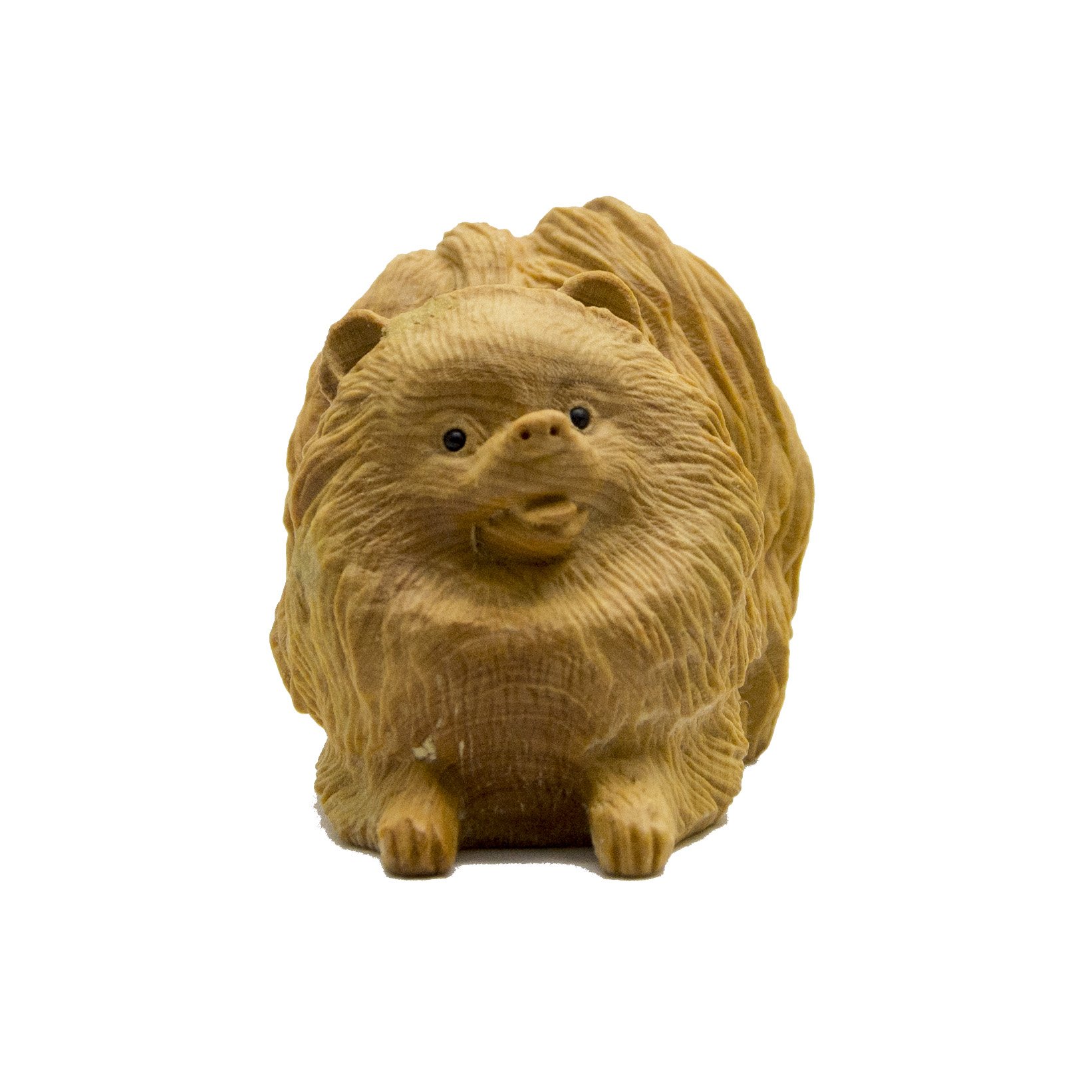 フローライト犬の置物 ポメラニアン 集中力 洞察力 ストレス解放 思考