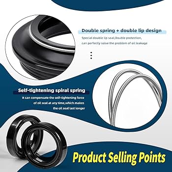 37x50x11 37 50 37*50 Motorcycle Shock Front Fork Damper Oil Seal & Dust Cover Spring Lip For Suzuki GZ250 Marauder GZ 250 99-11