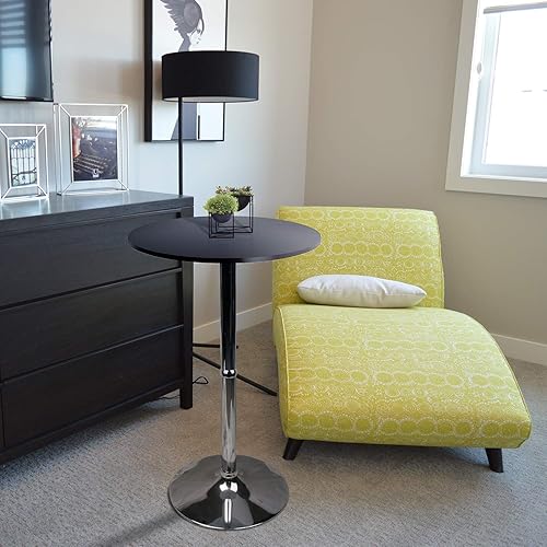 Miniatura 6 de Taburetes de bar giratorios ajustables de leopardo, 2 unidades., Plata Negro -,Negro/Ajustable,Marrón (Rustic Brown),Blanco