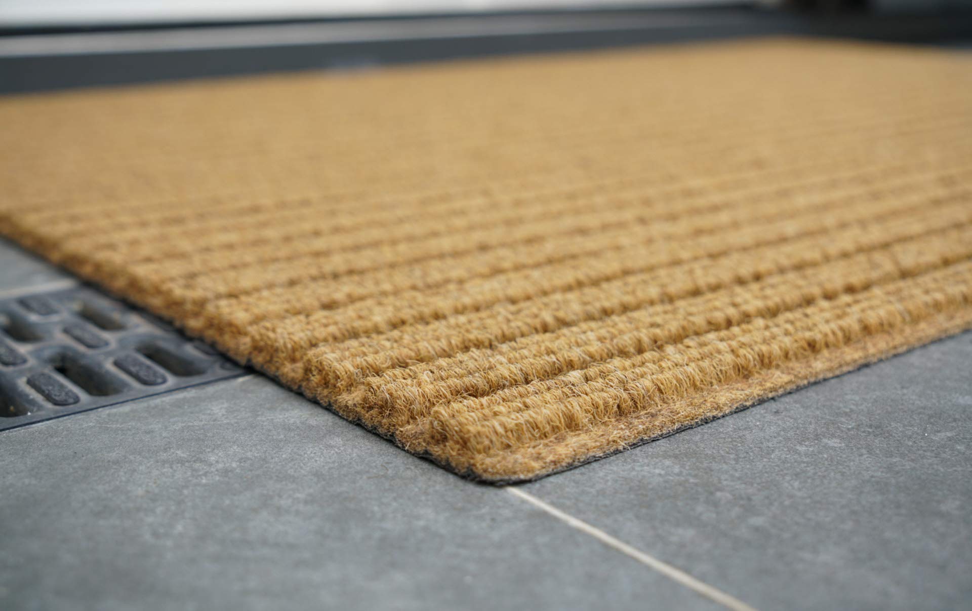 Serdim Rugs Non Slip Ribbed Trapper Hard Wearing Mats, Polypropylene, Beige, 66 x 95 cm (2'2" x 3'1.4"), 66 x 95 cm (Rectangular) - Image 3