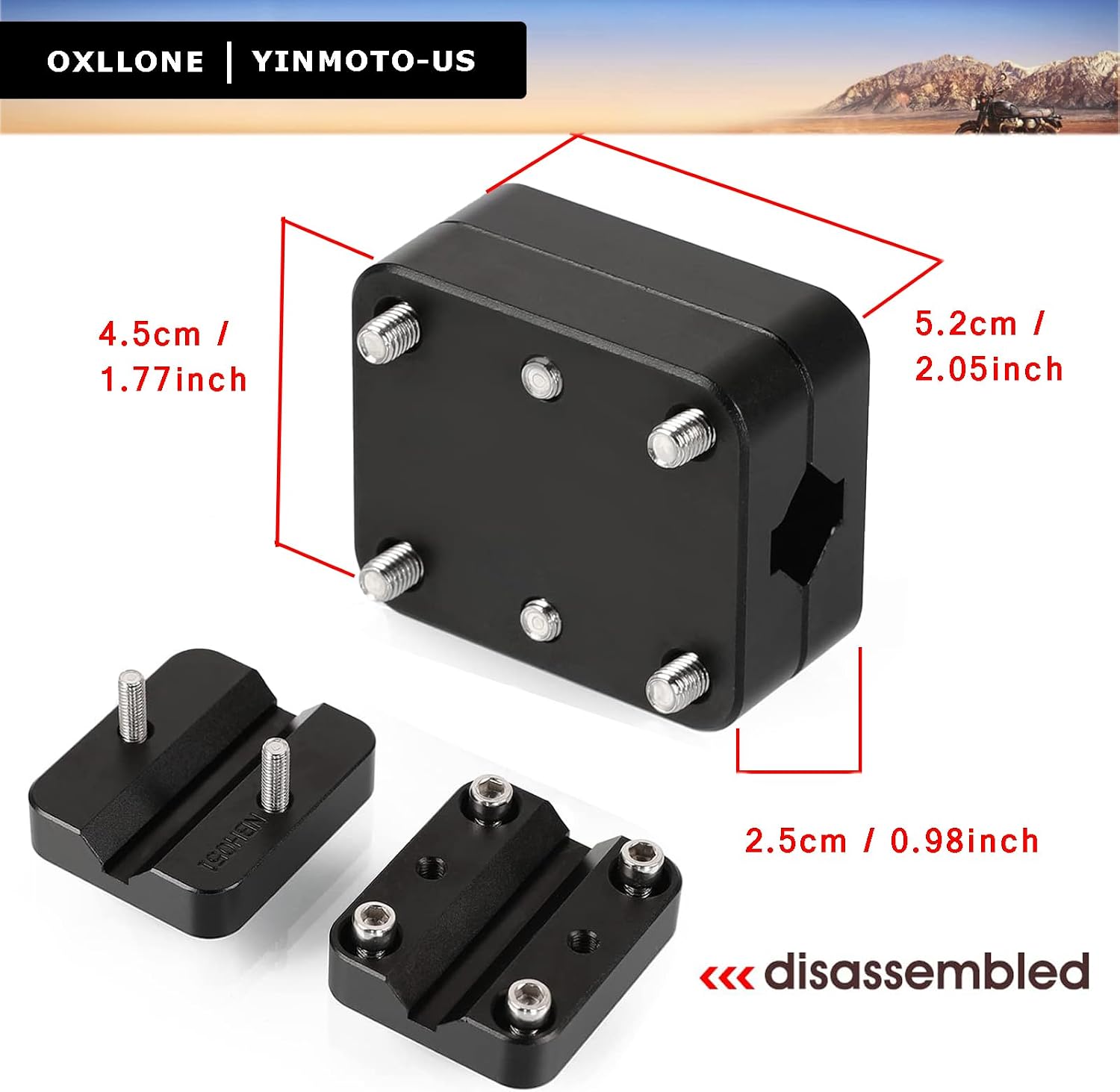Tenere 700 Navigator Holder 12mm/16mm GPS Mobile Phone Mount AMPS Bracket for R1200GS LC ADV R1250GS S1000XR CRF1000L F800GS (Black)