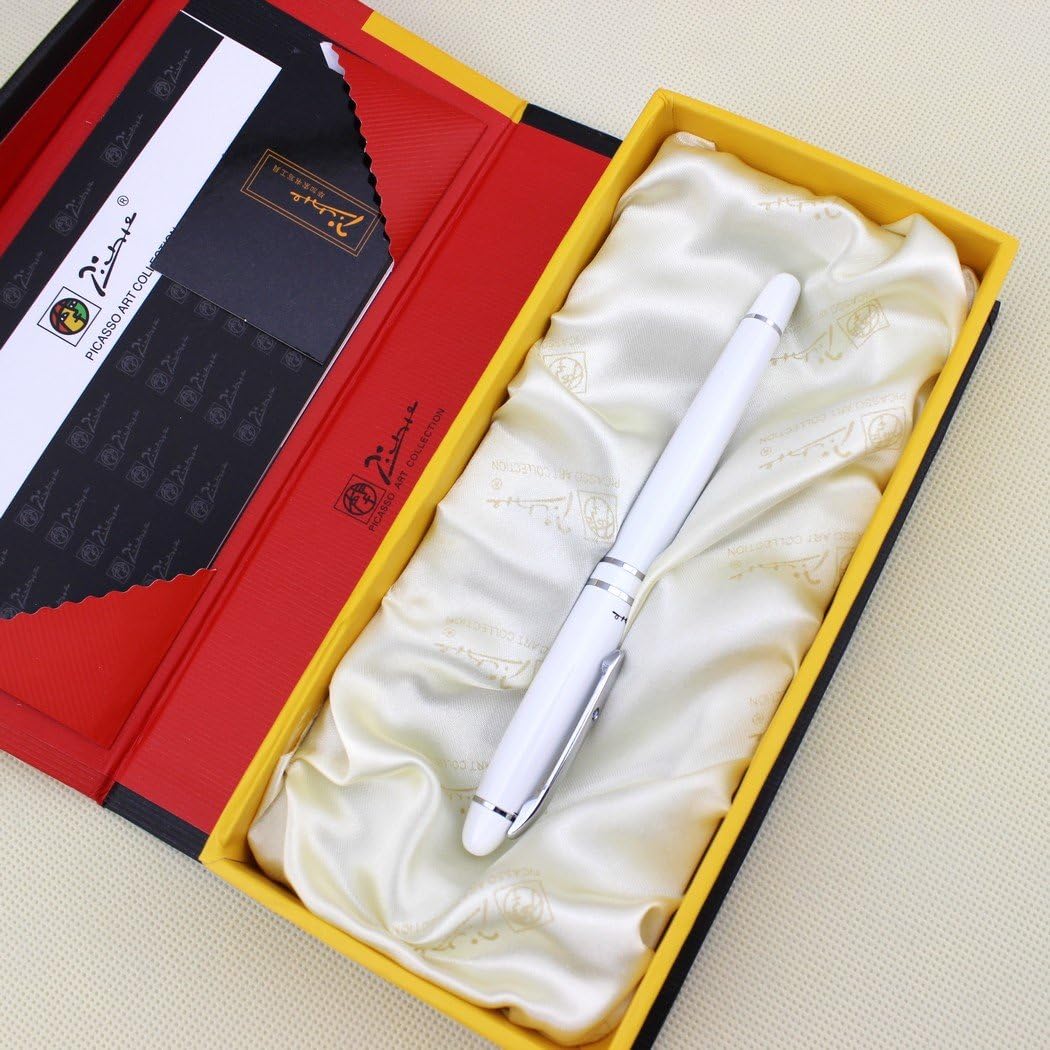 Gullor Excellent Roller Ball PEN Picasso 608 Crystal White Silvery