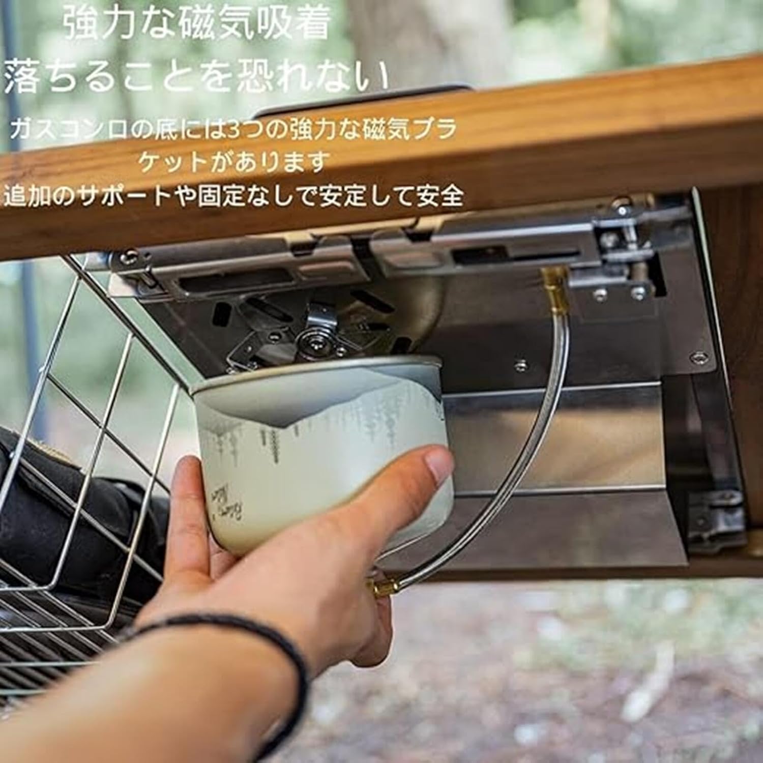 Amazon | シングルバーナー 折りたたみ式 4000Wのハイパワー304