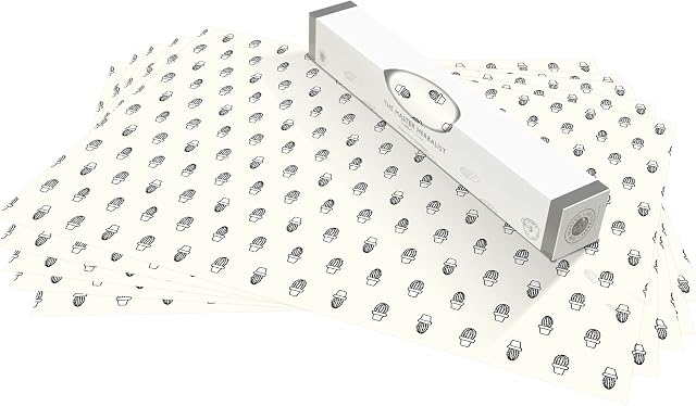 The Master Herbalist UNSCENTED & WIPE CLEAN Drawer Liners with a CACTUS Design - Perfect for Bedroom Drawers, Wardrobe Shelves, Linen Cupboards & Kitchen Cabinets