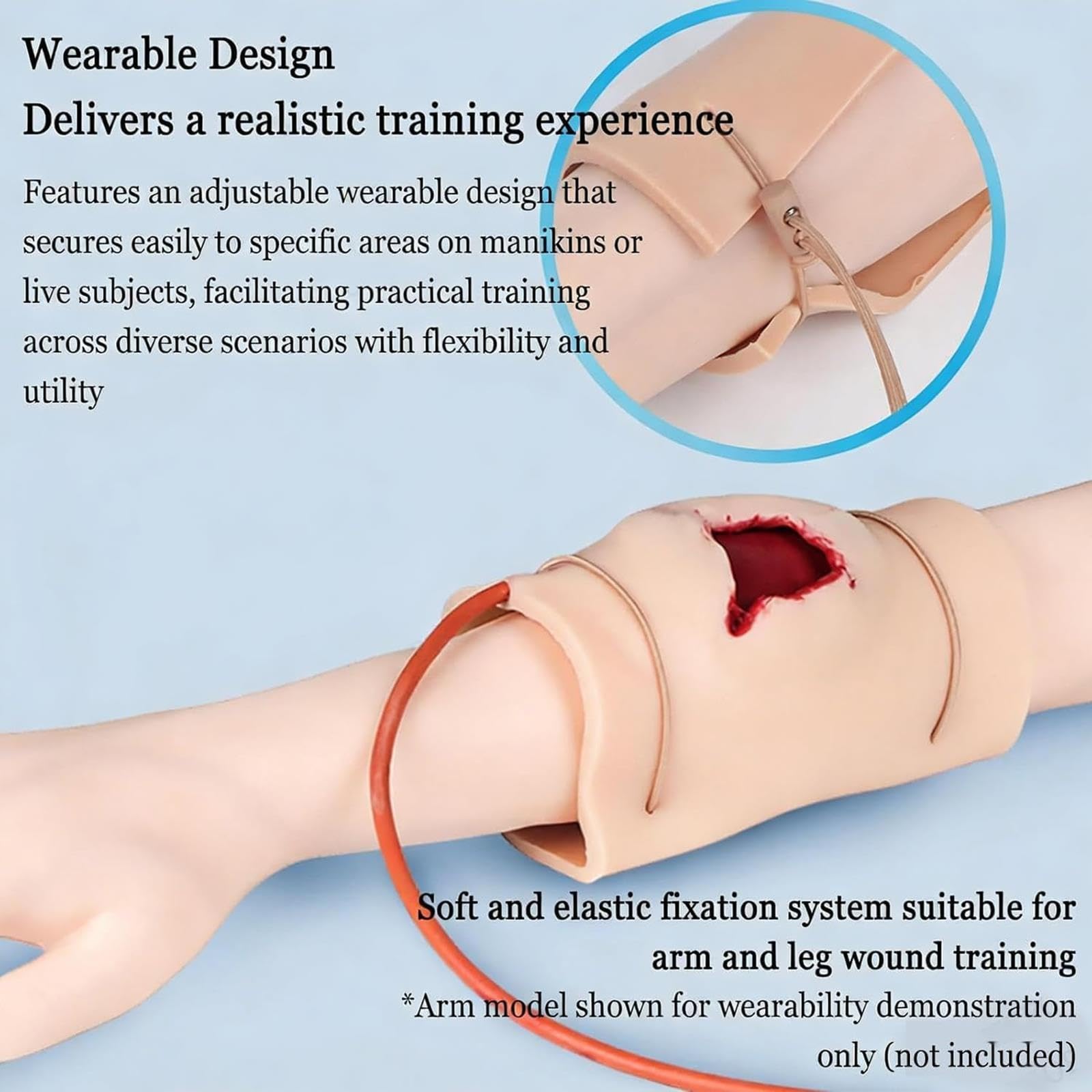 Wundmodell Blutstillung Tourniquet Trainer, Nahtset Medizin, Erste-Hilfe