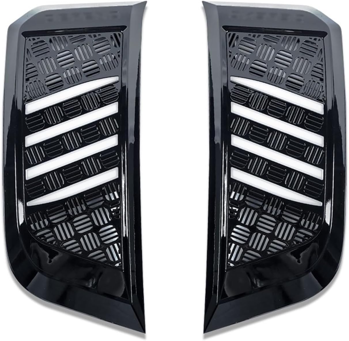 Design Decorative Vent Side Trim Cover Air Flow Intake Scoop Vent Hood Cover Compatible with Land Rover Defender 2023 2024