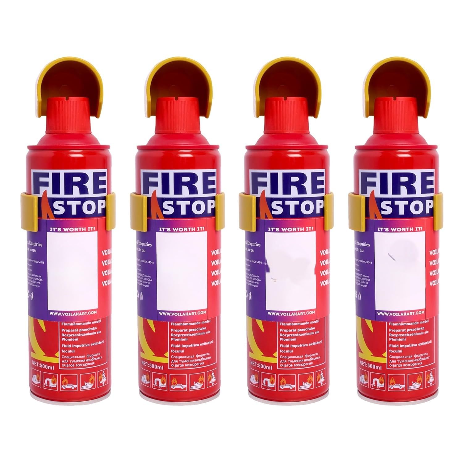 Fire Stop Car and Home Fire Extinguisher, with Mounting Bracket for Home, Kitchen, Car, Grills, EV - Small Portable Preventive Solution for A, B, C, K Fires. (4)-image-13