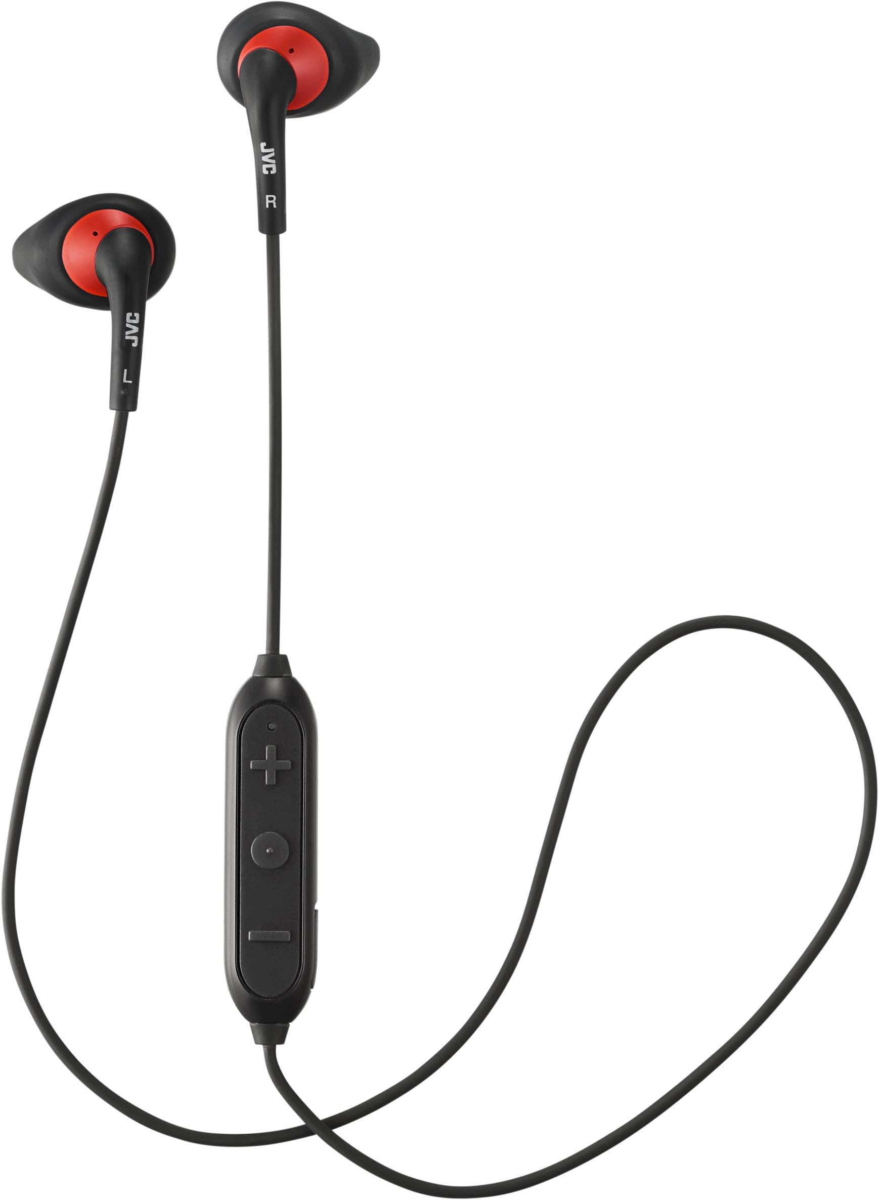 JVCWireless Sweatproof Gumy Sport Bluetooth Wireless Earbud Nozzle, Black (HAEN10BTB)