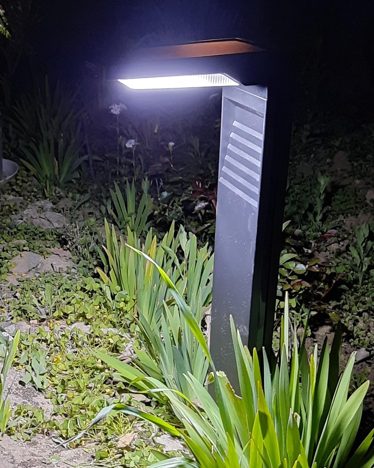 Faretti Solari Da Giardino OUSFOT - 2 Pezzi Con 2 Modalità Luce Bianca/Gialla IP65 - Foto 13