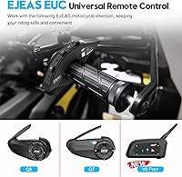 Vista 7 de SolaMr Q8 EUC Intercomunicador de motocicleta Bluetooth mango de control remoto para control FM, respuesta telefónica, conmutación de música