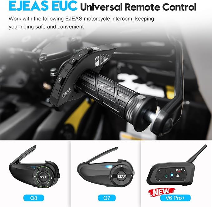 Control remoto Bluetooth para intercomunicador moto SolaMr Q8 EUC miniatura 8