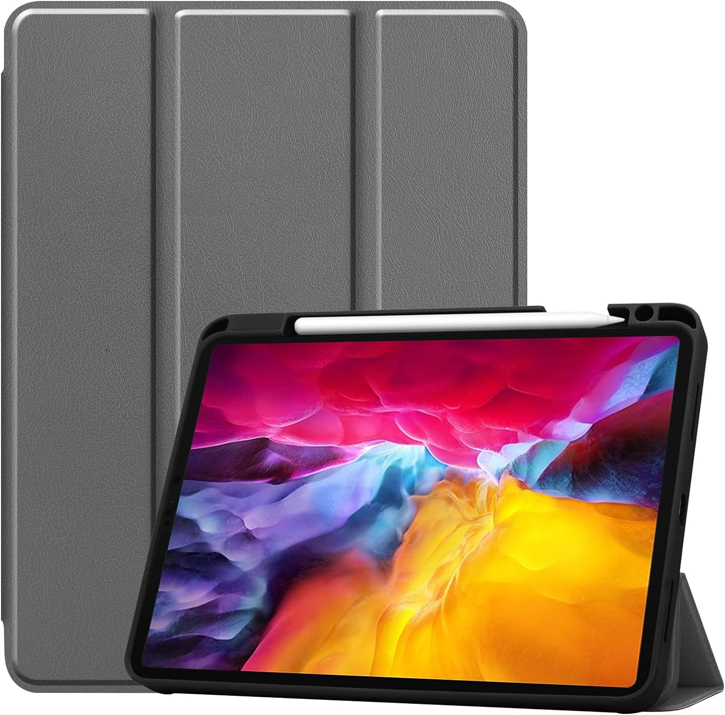 Tri-fold Stand Case for iPad Pro 11-inch 2021 with Pencil Holder