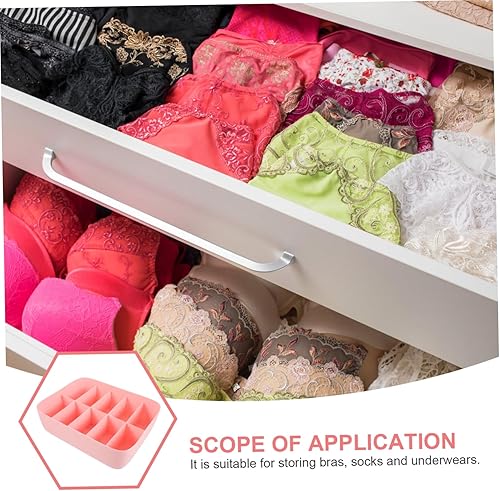 Miniatura 6 de LIFKOME Ordena tu armario, caja de almacenamiento de ropa interior de plástico, cesta apilable para brasieres, calcetines, bragas, almacenamiento