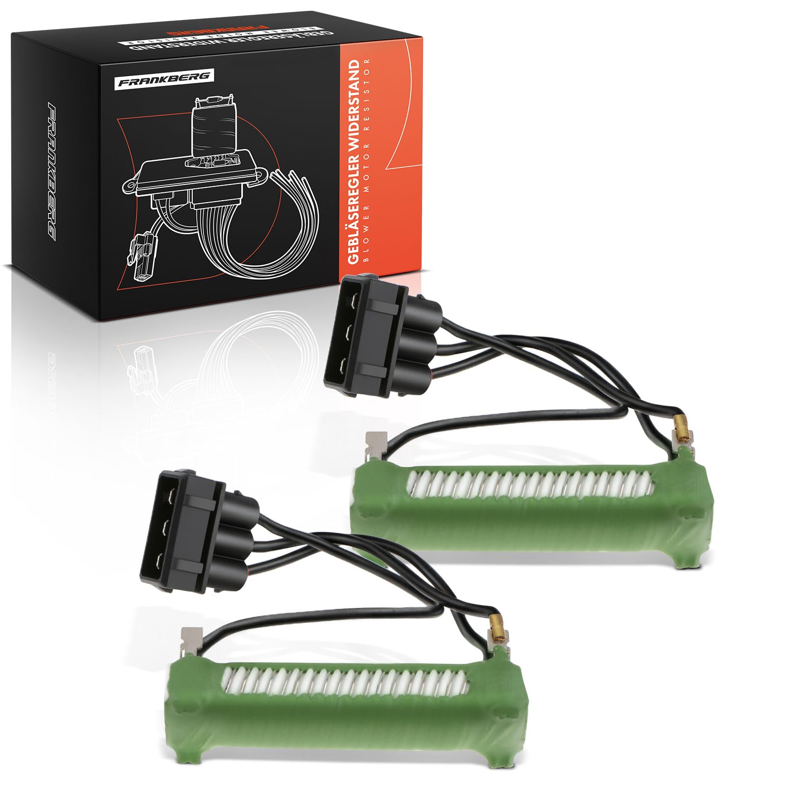 Frankberg 2x Blower Motor Fan Resistor Blower Motor Resistor Compatible with A.l.h.a.m.b.r.a S.h.a.r.a.n Transporter IV 1990-2003 701959263B