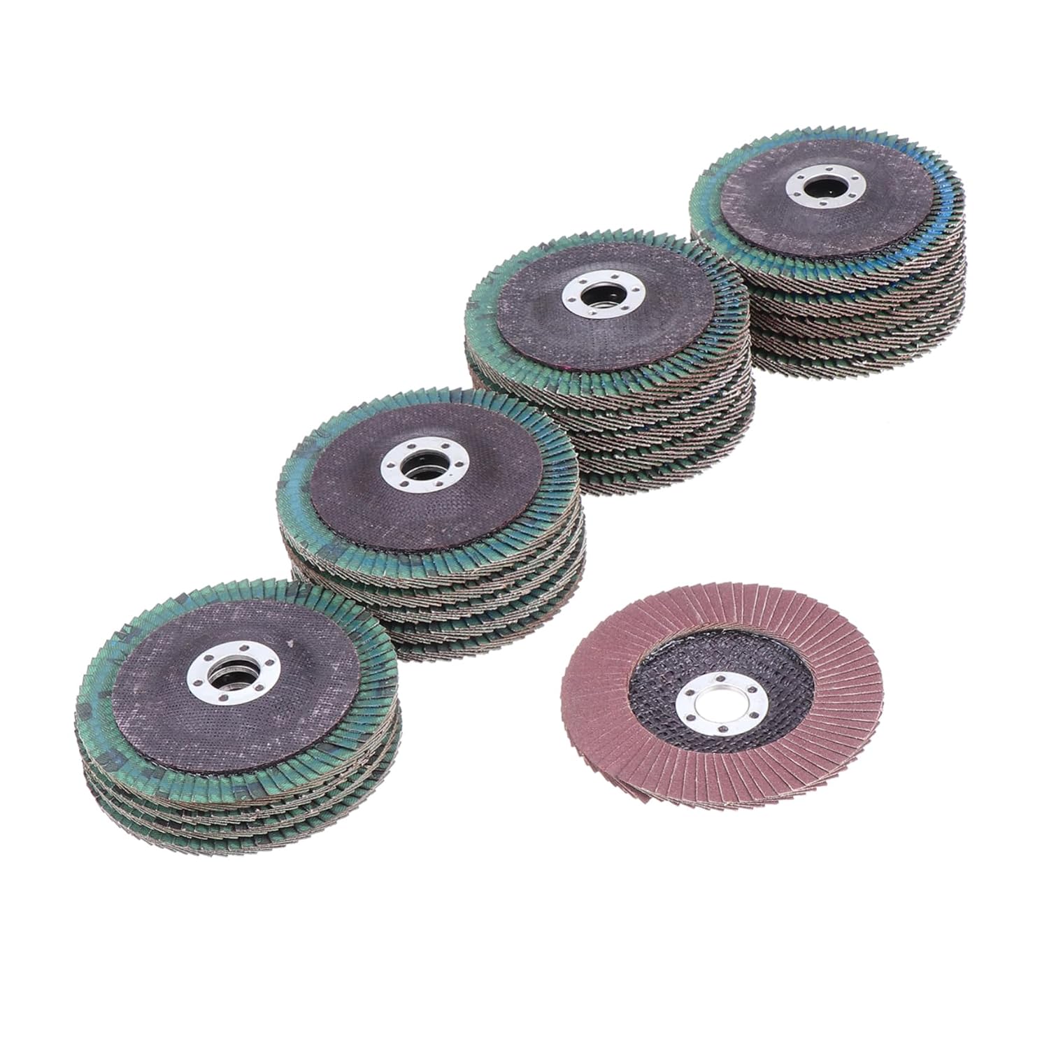 20pcs Flap Sanding Discs Zirconia Abrasive Grinding Wheels for Angle Grinder Grits for Polishing and Deburring