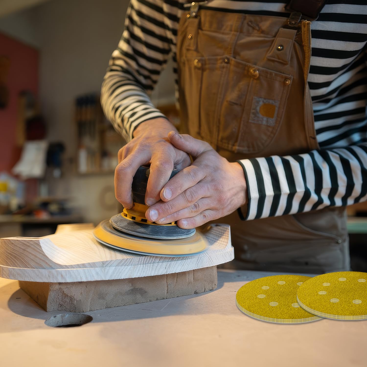 Lija Para Madera Discos De Lija 125 Mm 90 Piezas (granos 60 A