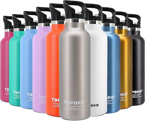 Termo de 25 onzas color azul cielo y tapa con sorbete. Con bolsa de navidad, de doble pared de acero inoxidable aislada al vacío, a prueba de sudor disponible en Yaxa Colombia