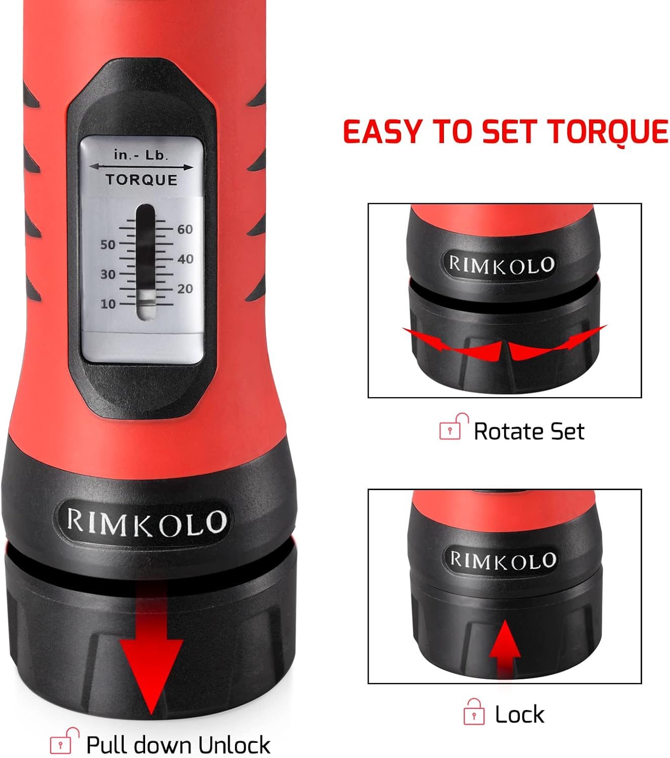 Torque Screwdriver Wrench Set (10-65 In.lb ±1) with 29 S2 Alloy Bits & 5 Drive Sockets | 1/4" Socket Adapter for Tools, Bike Repair, Mounting | Includes Portable Case