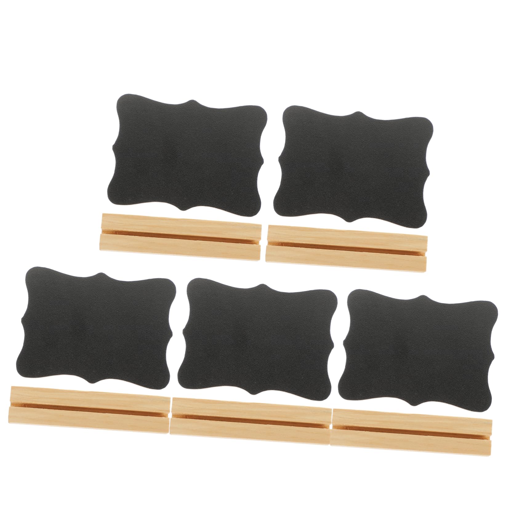 STOBOK 25stücke Teiliges Mini Doppel- Kreidetafel Für Hochzeiten Cafés Und Restaurants Leichte Tragbare Notiztafeln Mit Ständer Für Platzkarten Und Dekoration