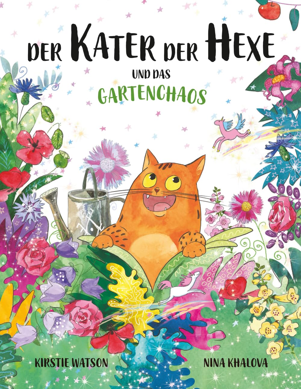 Der Kater Der Hexe und das Gartenchaos: Eine lustige und magische Bilderbuchgeschichte für Kinder ab 3 Jahren