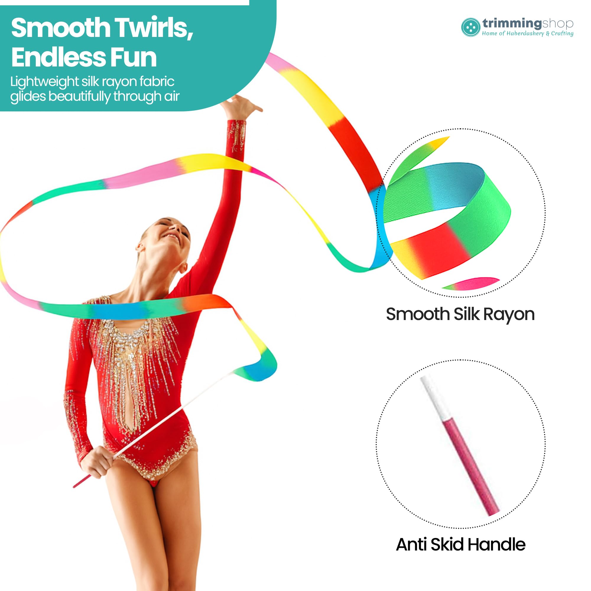 Set De 2 Bâtons De Gymnastique Rythmique – 35cm, Léger 80g, Plastique, Pour Danse Et Fitness