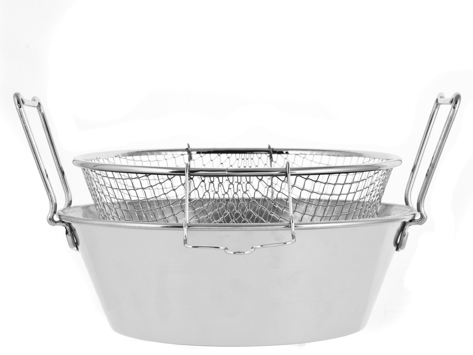 Lar Friggitrice Inox con Cestello Cm.30