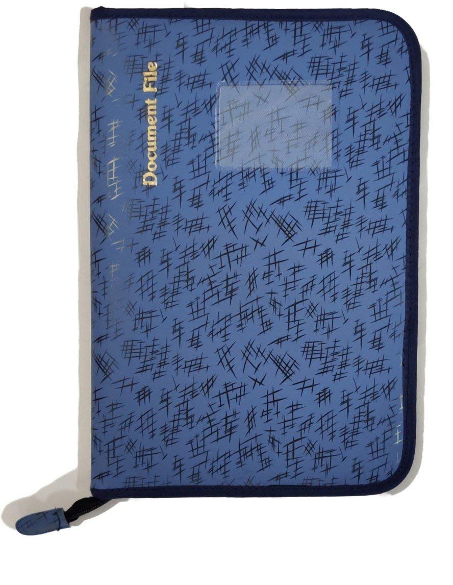Pareek Fs Size (A4) Docoment and Certificates Holder Cum Chain File Bag 20 Inner Leafs Colour Blur