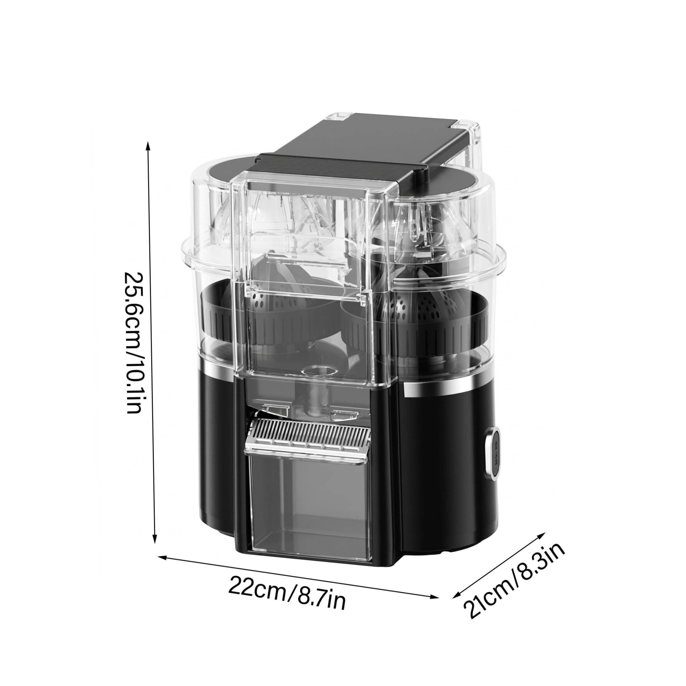 Machine à jus, mini presse-agrumes rechargeable à double puissance, presse froid,