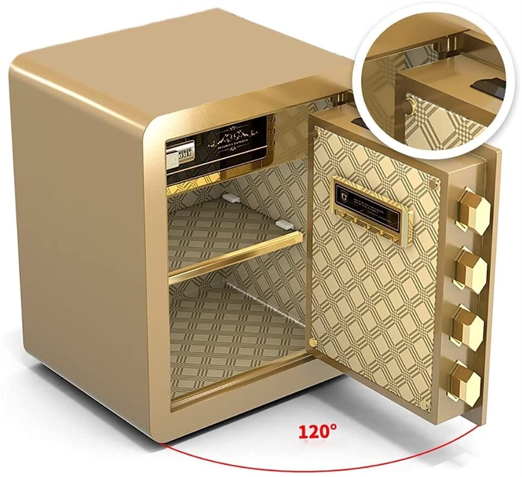 Cassaforte in acciaio cassaforte e ignifugo impermeabile cassaforte cassaforte con tastiera digitale impronte digitali serratura di sicurezza per casa, ufficio, hotel, soldi, documenti, passaporto