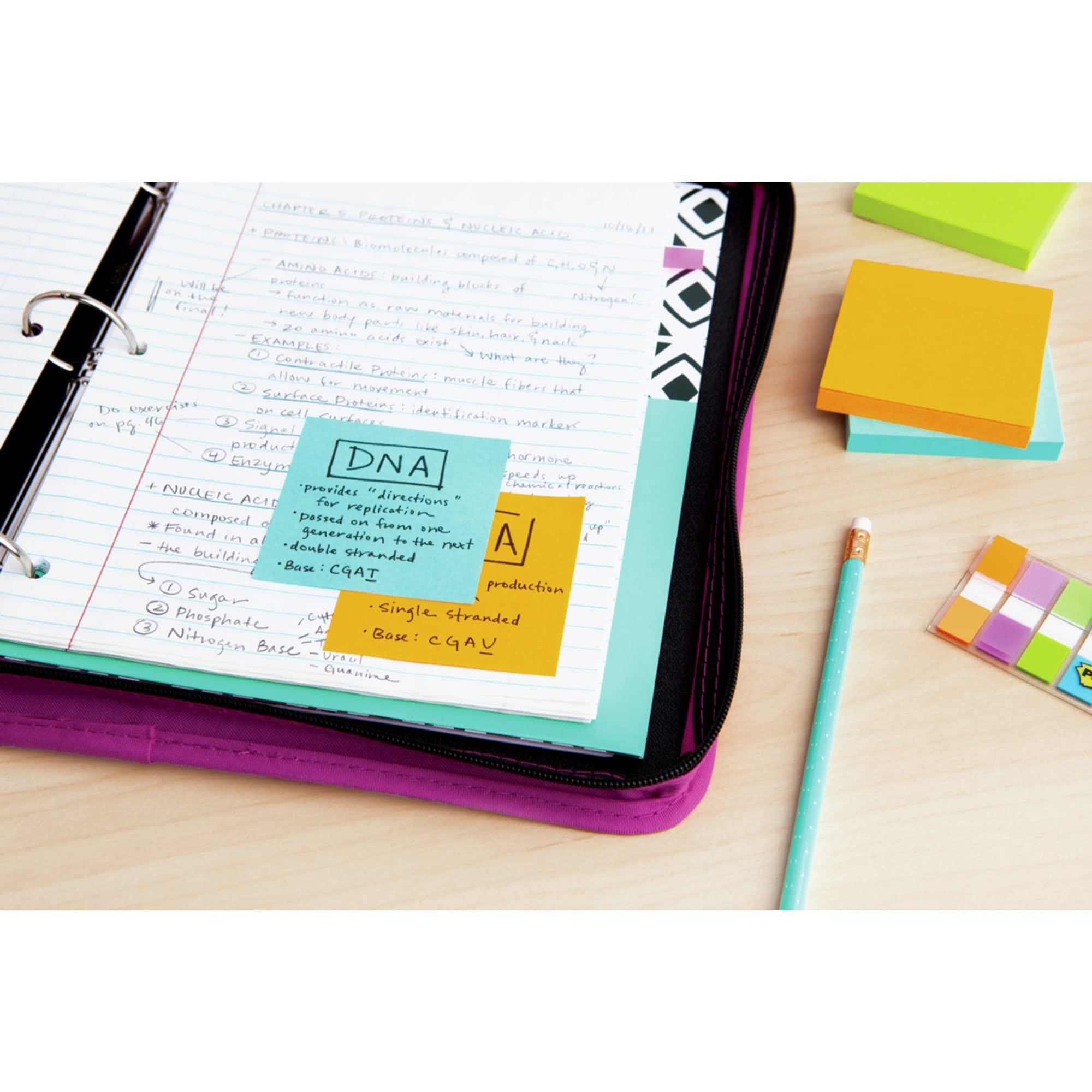 Post-it® Haftnotizen, 7,6 x 7,6 cm, verschiedene Farben, 90 Blatt pro Block, 12 Blöcke
