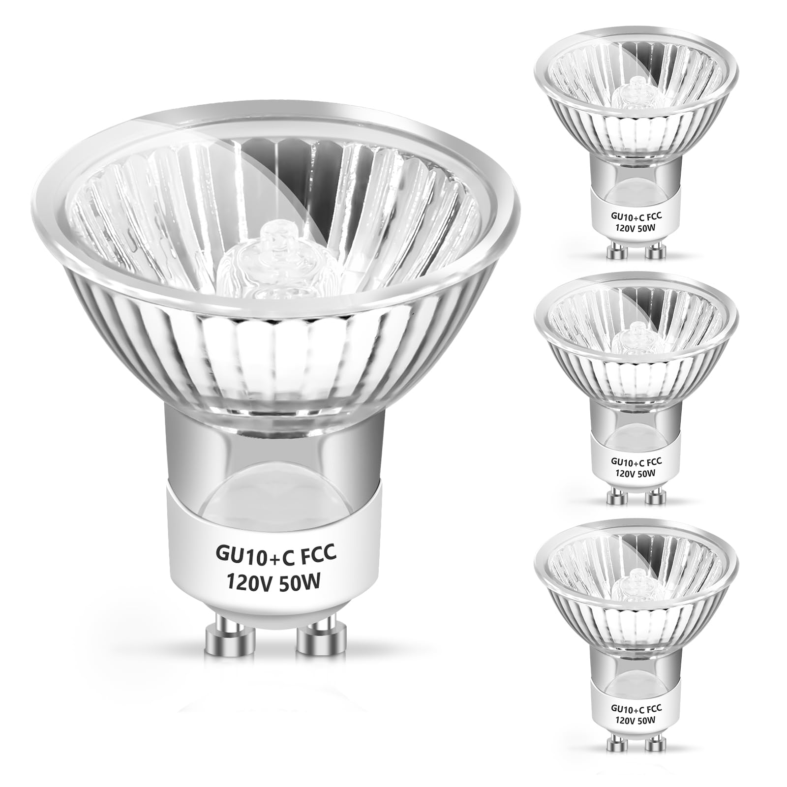 50 Watt Replacement Bulb for Candle Warmer Lamp, Fragrance Melt, Scent Wax Burner, 120V/GU10 Base Halogen Warming Bulb, 4 Pack