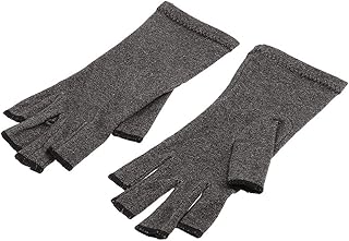 Inzopo 1 Pair of Adult Mens Womens Elastic Cotton Compression Gloves Hand Arthritis Joint Aches Pain Relief S M M