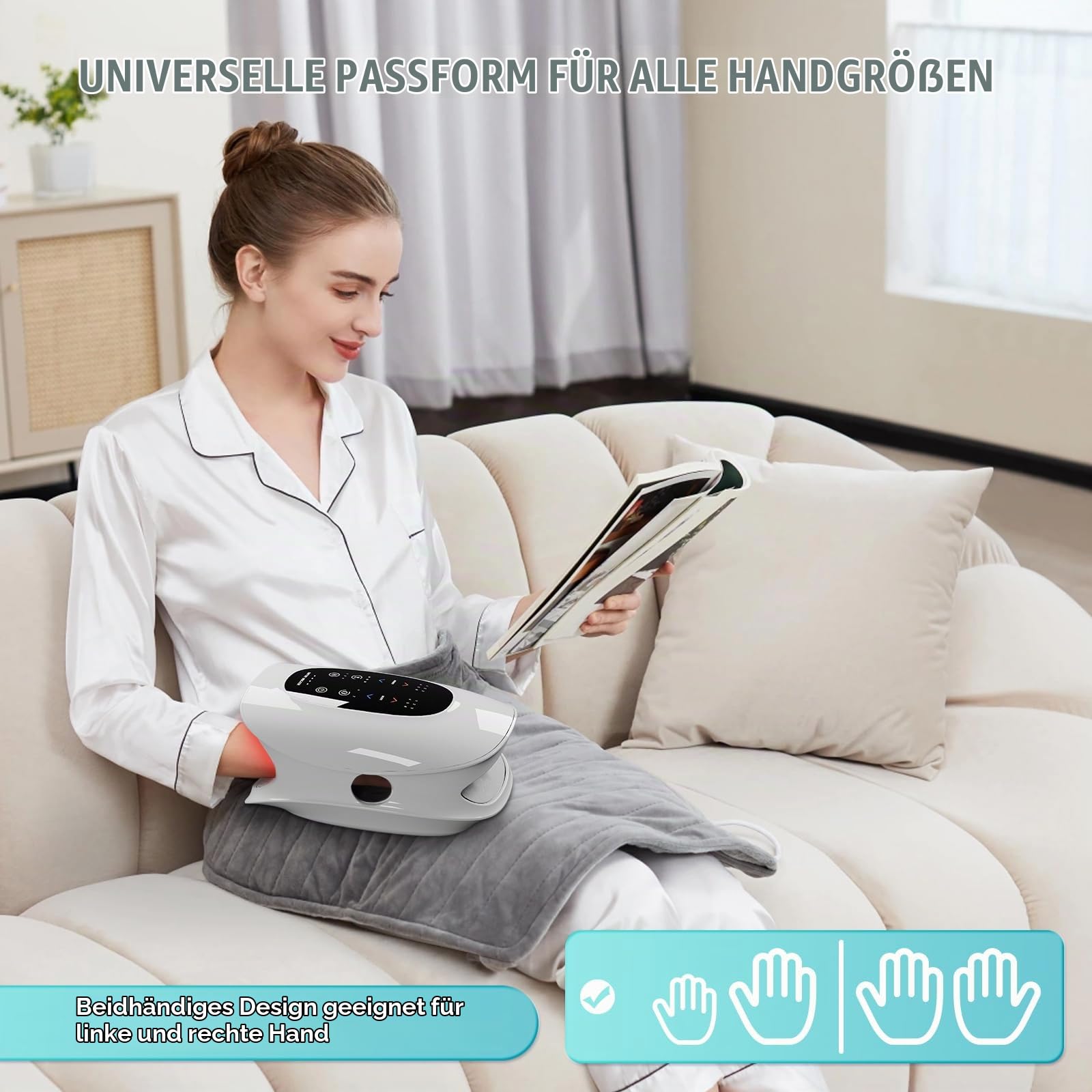Elektrische Handmassagegeräte, Elektrische Handmassage mit Heiz- und Pressfunktion, Zur Schmerzlinderung, Handmassagegeräte für Die Meisten Menschen Geeignet