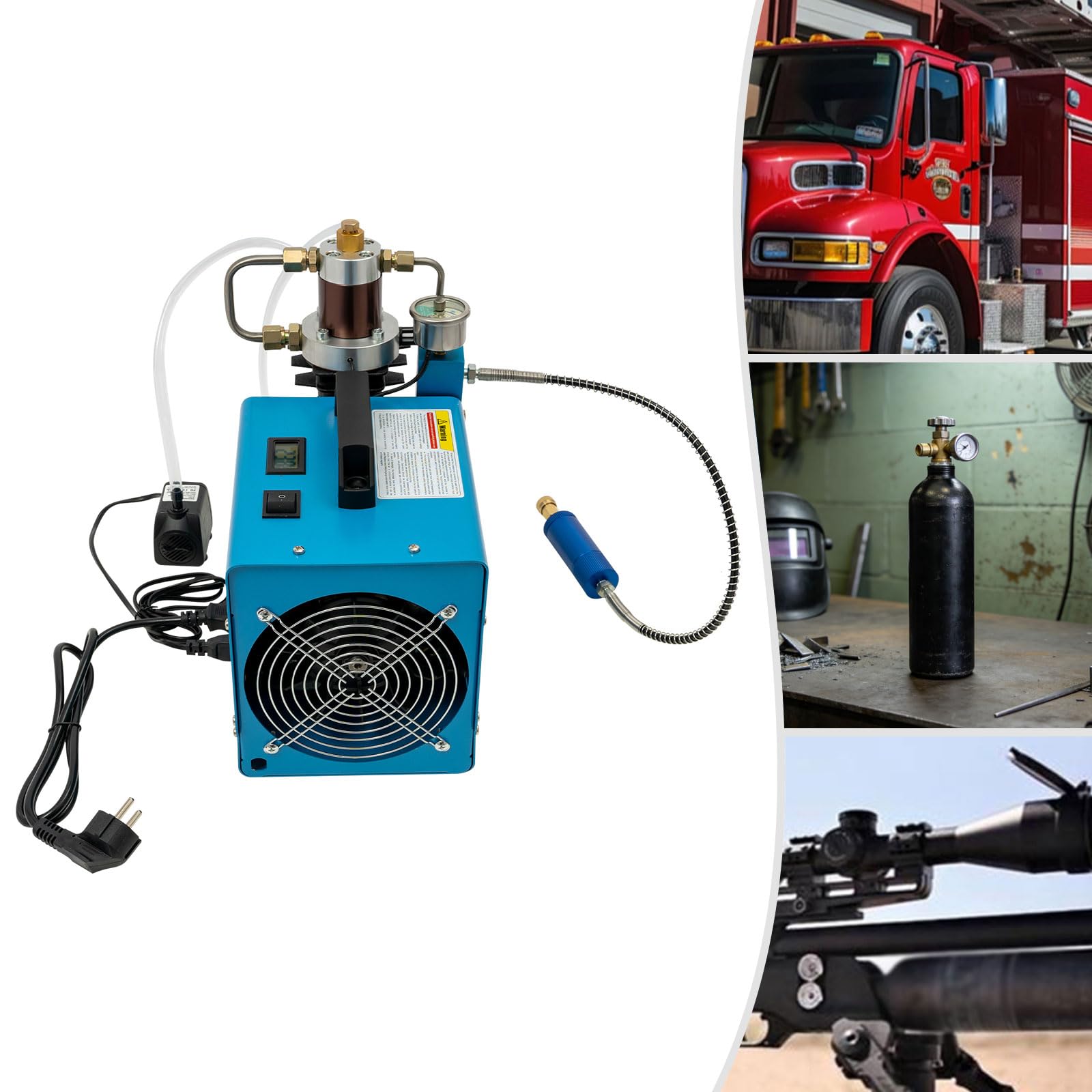 Pompa ad aria elettrica ad alta pressione, 1800 W, 30 MPa, compressore